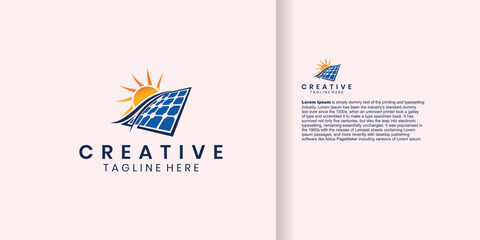 Sun Solar Energy Logo Design Template