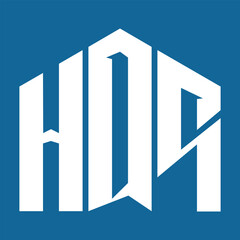 HQS letter design. HQS letter technology logo design on a Blue background. HQS Monogram logo design for an entrepreneur and a business