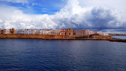 Gallipoli - Italy, Apulia - Aerial view from the sea