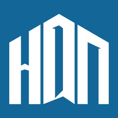 HQN letter design. HQN letter technology logo design on a Blue background. HQN Monogram logo design for an entrepreneur and a business