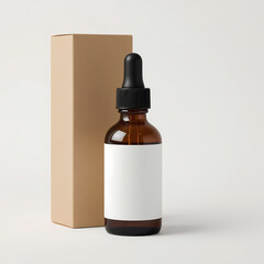 Amber Glass Dropper Bottle with Kraft Box – Essential Oil, Serum, Tincture & Skincare Packaging