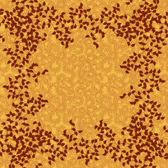 persian plum colored creeping leaf motif hijab pattern design