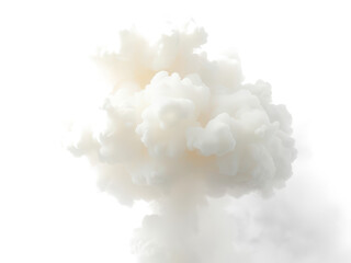 abstract fluffy clouds mist fog smoke curling isolated on transparent background