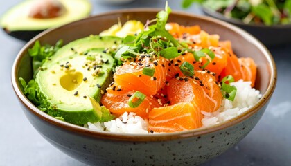 Salmon and Avocado Bowl