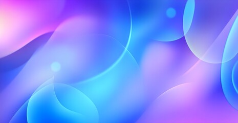 Abstract Blue and Purple Gradient Background with Bubbles