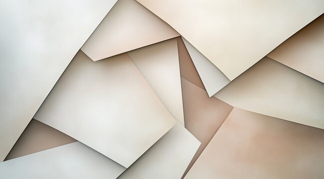 Textured beige paper layers with soft edges, created with Generative AI technology