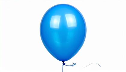 blue balloon isolated on white background