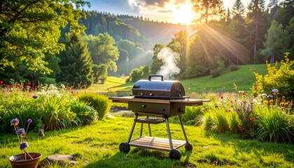 barbecue in the garden