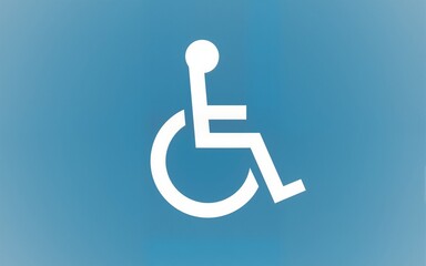 symbol reserved for disabled people or handicap. High quality