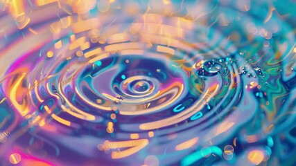 Neon Serenity: Elegant Pastel Fabric Waves — Abstract Soothing Motion Video in Pink, Blue, and Shimmering Purple - Powered by Adobe