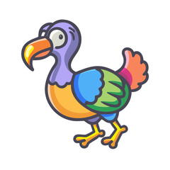 Obraz premium 🦤 Dodo colorful