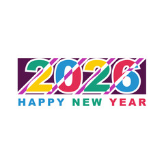number 2026 new year design