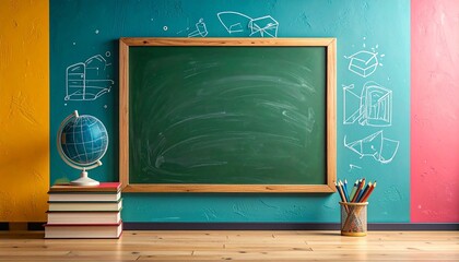 blackboard with chalk board