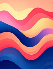 Abstract wavy colorful background
