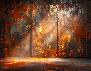 rusty metal background