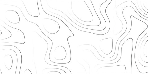 Abstract Topographic Contour Lines Background with Smooth Wavy Patterns and Gradual Grayscale Tones for Design and Art