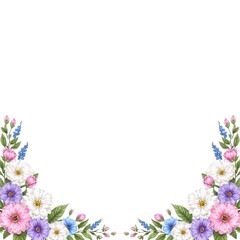 vector illustration of beautiful flowers