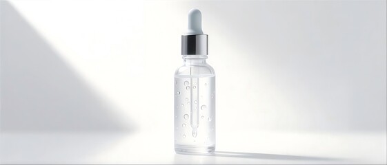 Sale Banner: Transparent Serum Bottle
