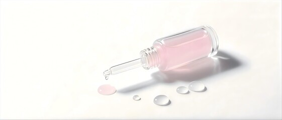 Sale Banner: Tilted Pink Serum Bottle