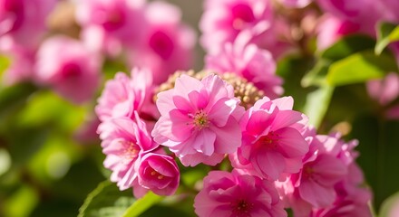 Obraz premium close up of pink and white flowers