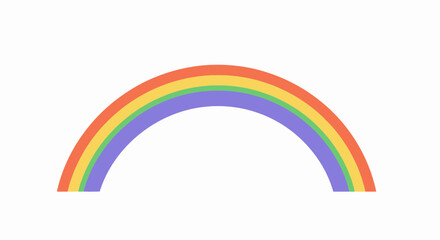 Obraz premium pastel rainbow arc hope, dreams, and new beginnings, isolated on transparent background