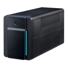 black color computer ups white background