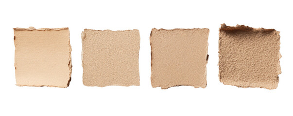Four shades of light beige foundation swatches (1)