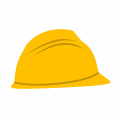 Vector illustration of a safety helmet for work on a white background. Clothing for outdoor project work.