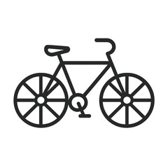 Eco transportation Bicycle icon transparent background  