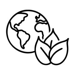 Fototapeta premium Eco transportation leaf globe symbol icon transparent background 