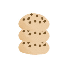 Watercolor Cookie Dessert