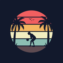 Basketball vintage t-shirt design.