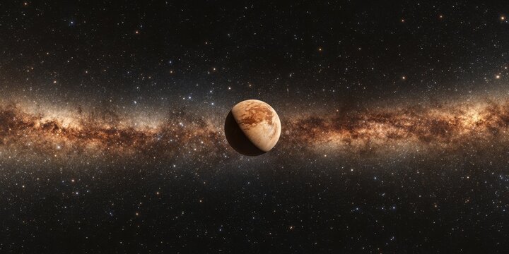 Equirectangular photo of deep space, stars and nebulae, seamless HDRI texture, seamless panorama, seamless background, seamless pattern, seamless image, seamless wallpaper - Powered by Adobe