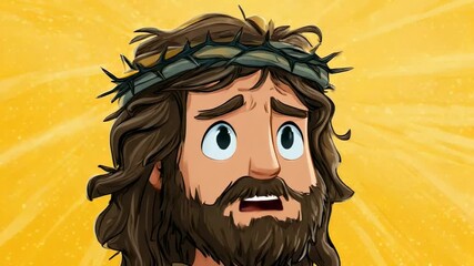 Jesus Cartoon Illustration