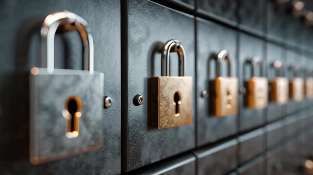 Security access keys lock metal safe privacy secure vault padlock keyhole protection access control safety steel vintage locker