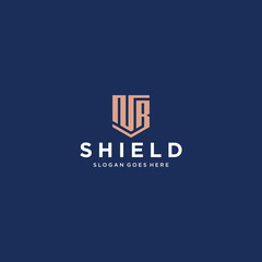 NB Shield Logo Design Inspiration