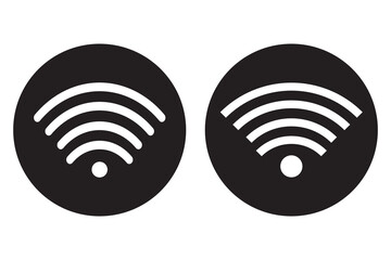 Free wifi zone icon set. Wireless sign design template, Network signs, Wireless connection icon. free wifi design,