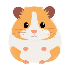 cute hamster illustration