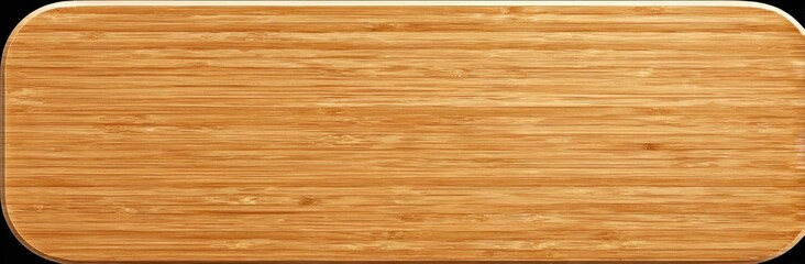 Fototapeta premium Rounded wooden panel shows light-brown parallel wood grain with subtle variation. The panel has rounded corners and a polished appearance