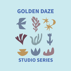 under the sea vintag T-shirt design.