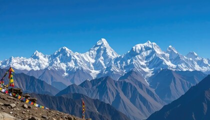 Fototapeta premium mountain landscape in the himalayas