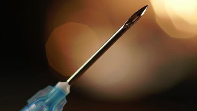 Microscopic Needle: A Close-Up View of a Sharp, Sterile Hypodermic Needle