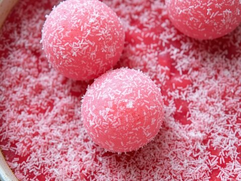 Rose Flavored Rasgulla, a Sweet Indian Treat