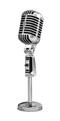 Vintage microphone on stand (2)