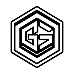 Elegant g symbol crafted in solid style