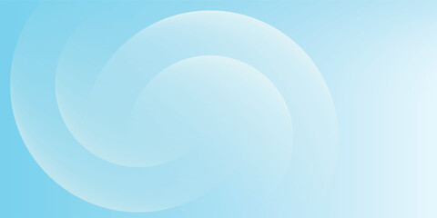 Minimalist banner background, pastel colorful, Light Blue gradations. Circle effect style geometric, abstract background.