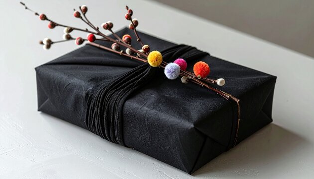 This image conveys a sense of celebration, thoughtfulness, and elegance, perfect for a gift, celebration, or special occasion theme.This image conveys a sense of celebration, thoughtfulness, and elegs