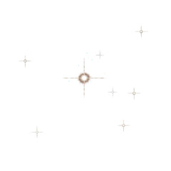 Isolated Stars Glowing In Night Sky Transparent Background Illustration