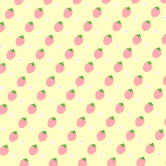 Pink strawberry pattern