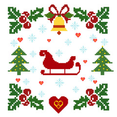 Christmas Seamless Pattern For Card